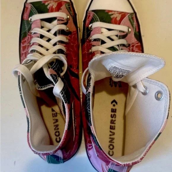 Jungle Scene Chuck Taylor High-Top Sneakers W10.5 M8.5 - Picture 7 of 10